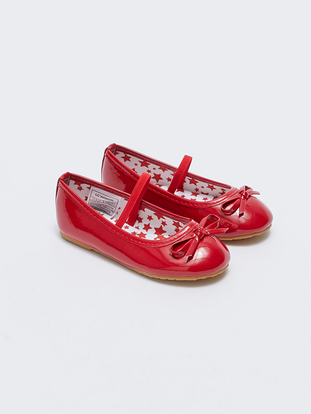 Balerini pentru Fete cu Aspect de Piele și Detaliu Fundă