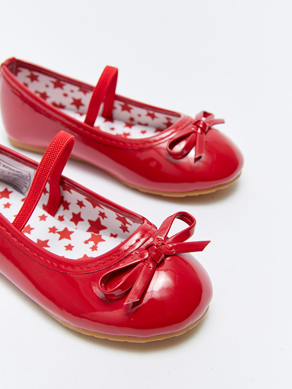 Balerini pentru Fete cu Aspect de Piele și Detaliu Fundă-2