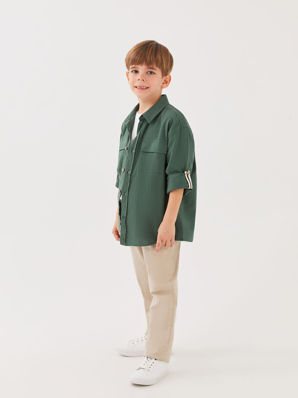 LCW Kids Relaxed Fit Boys' Shirt -S35376Z4-HCE - LC Waikiki