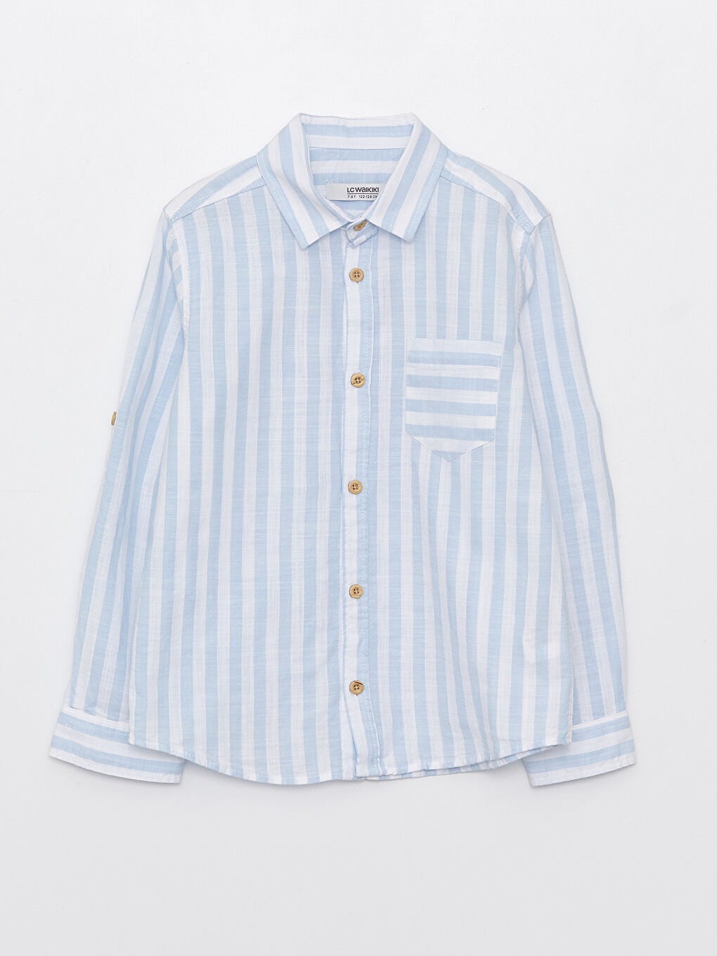 LCW Kids Striped Long Sleeve Boys' Shirt -S35379Z4-LEN