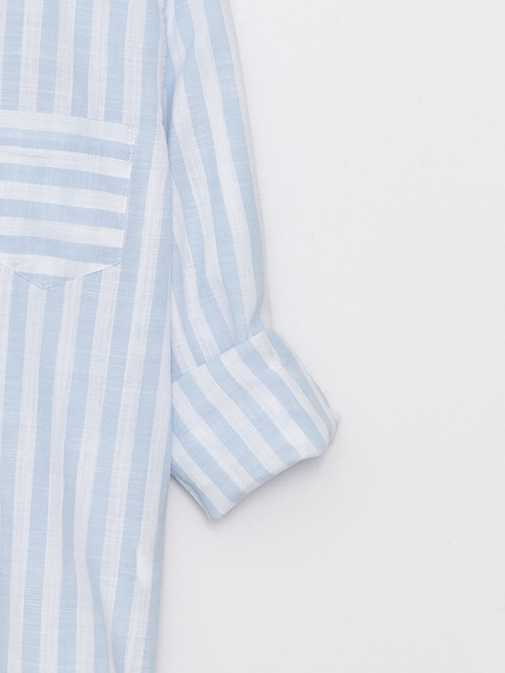 LCW Kids Striped Long Sleeve Boys' Shirt -S35379Z4-LEN