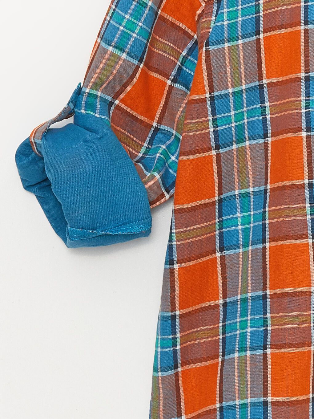 Клетчатая фланелевая рубашка для мальчиков-2