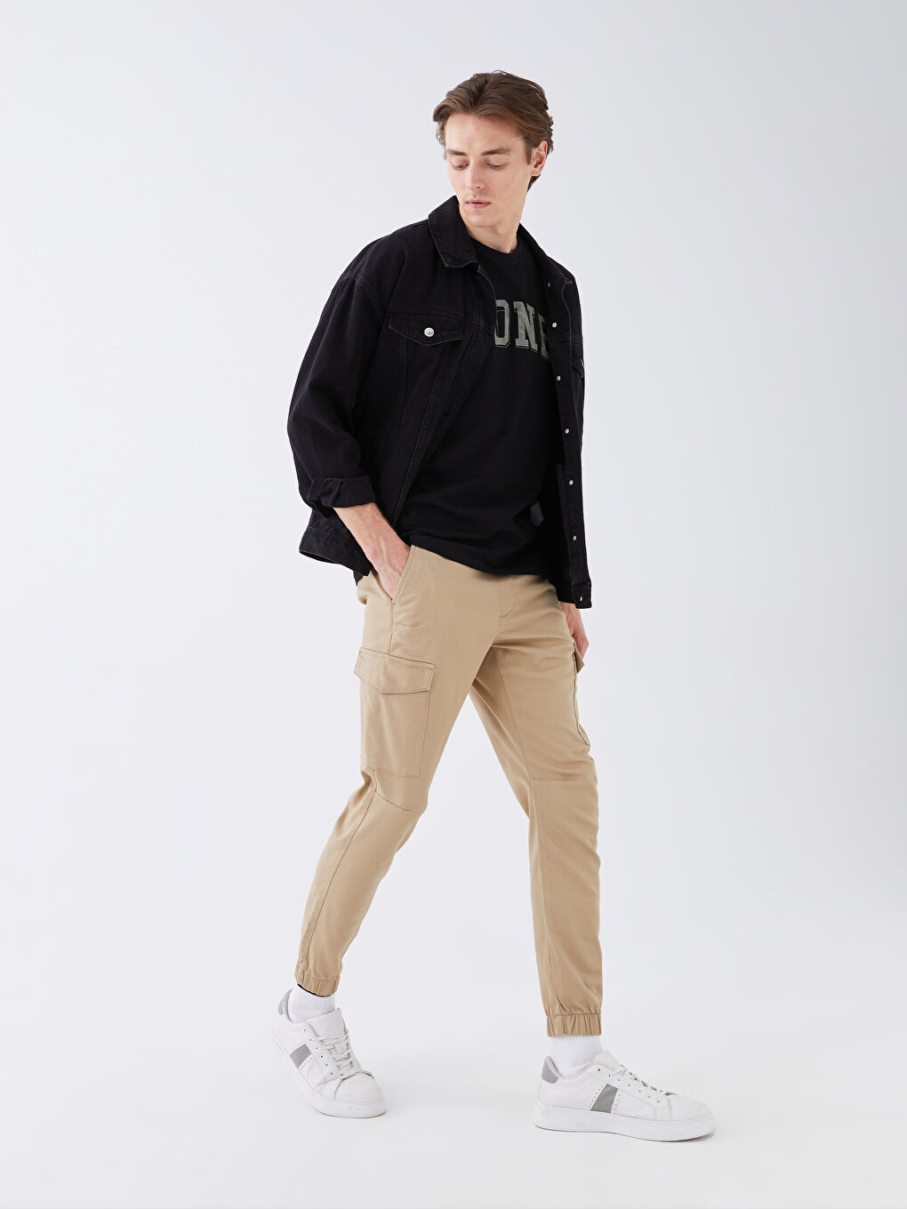 Pantaloni Cargo Slim Fit pentru Bărbați