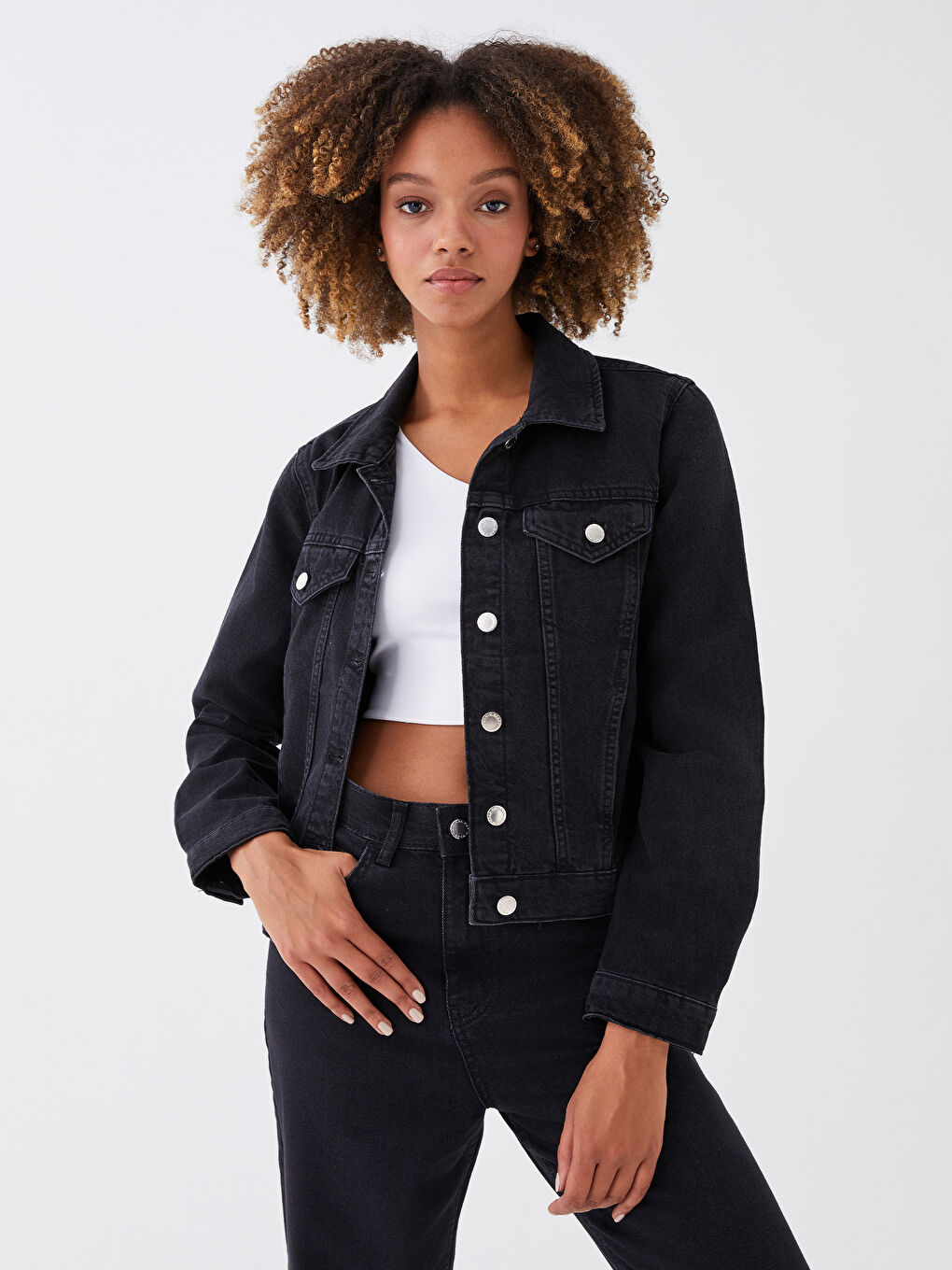 LCW Vision Jacke mit Kragen für Damen aus Denim -S35403Z8-327