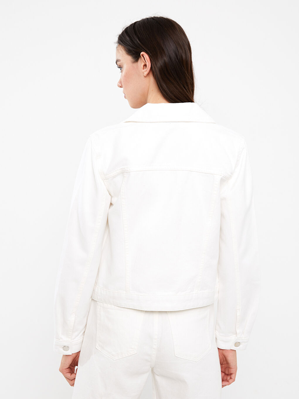 LCW Vision Veste en jean à col pour Femmes -S35405Z8-844