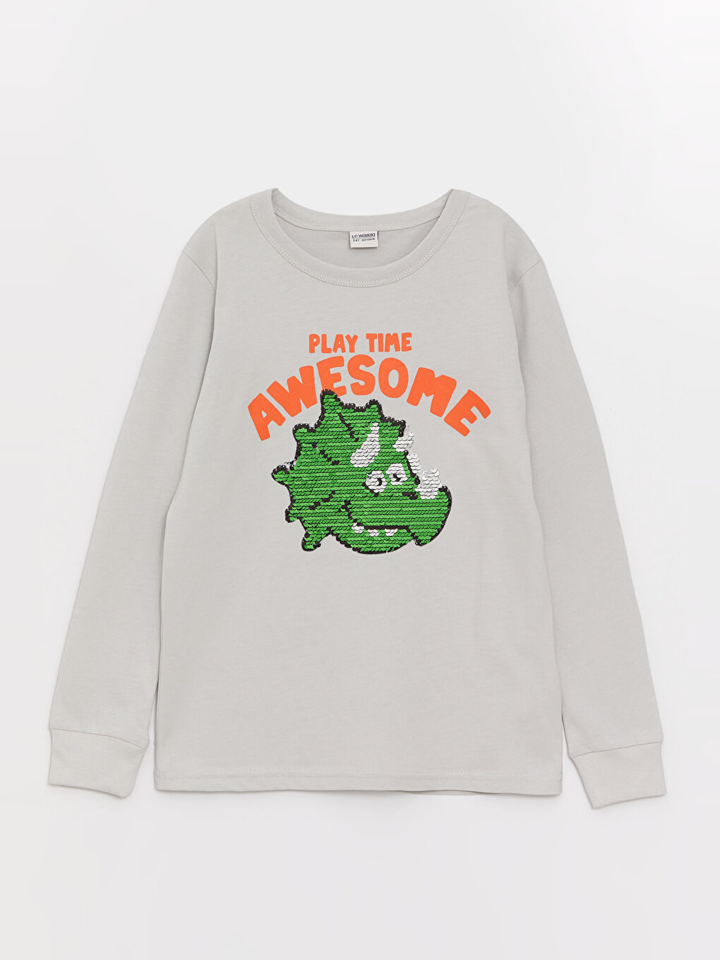 Футболка с круглым вырезом, с принтом, с длинным рукавом, для мальчиков