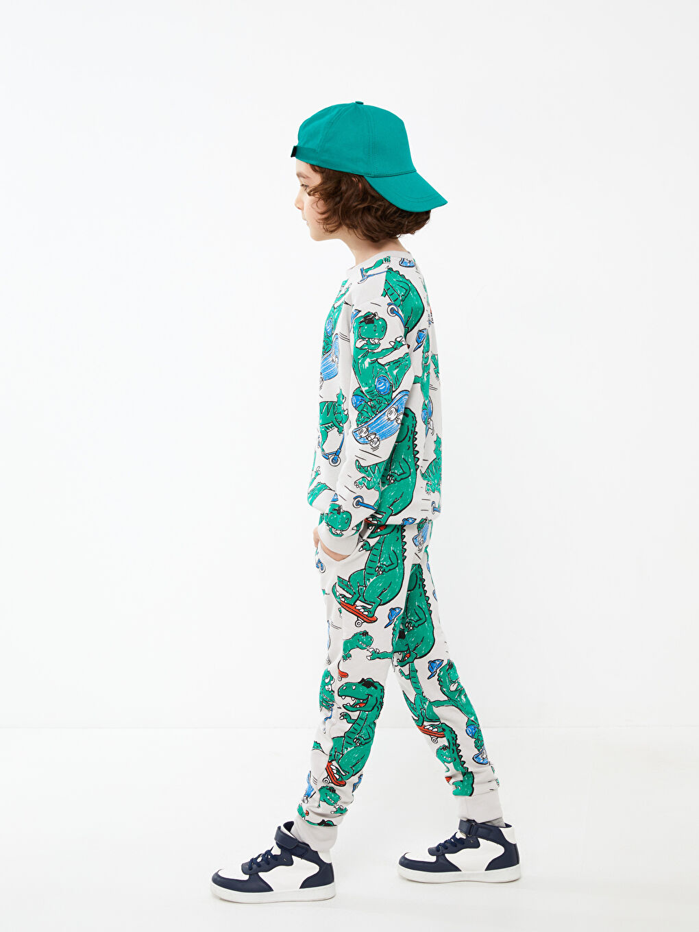 Спортивные джоггеры для мальчиков с принтом и эластичным поясом