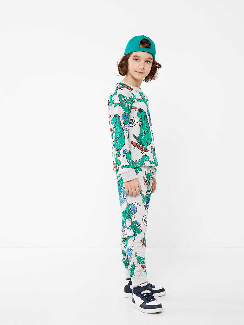 Спортивные джоггеры для мальчиков с принтом и эластичным поясом-1