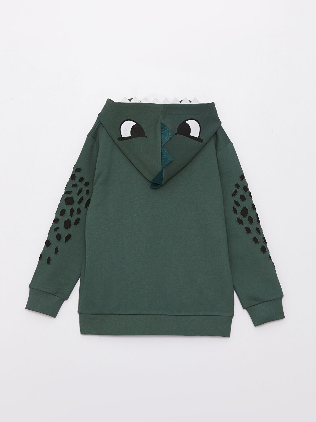 LCW Kids Hooded Printed Long Sleeve Boys' Zippered Sweatshirt -S35420Z4-HCE
