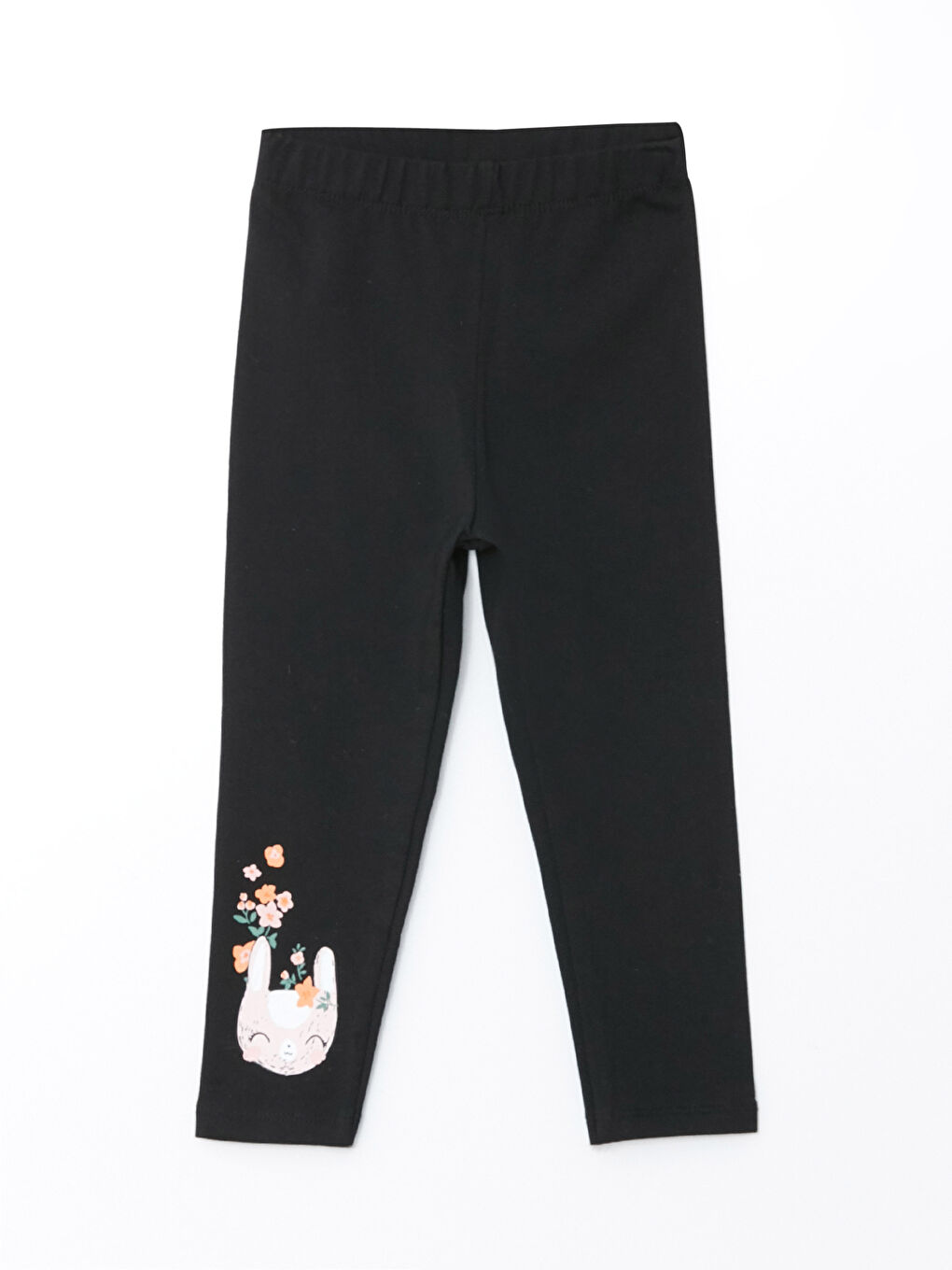 Elasticated Waist Printed Baby Girls' Leggings