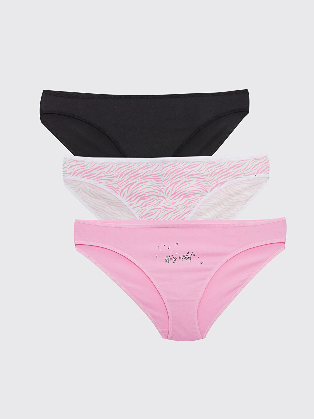 Patterned Bikini Briefs 3 Pack -S35440Z8-LT4