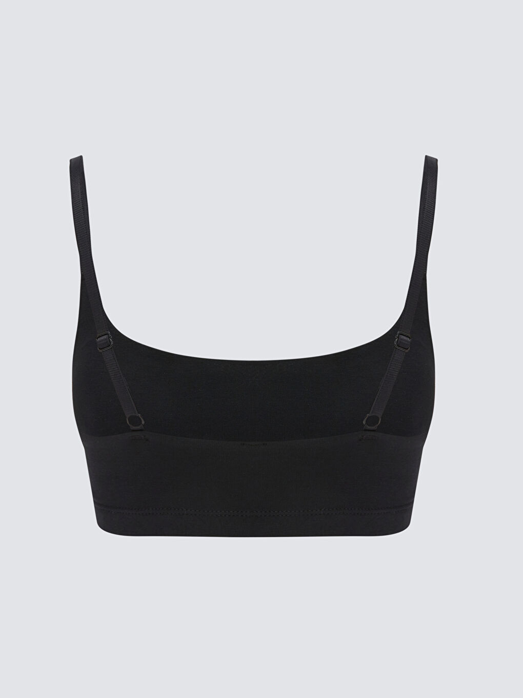 Сымы жоқ төсемі бар өрнексіз бюстье топ-1