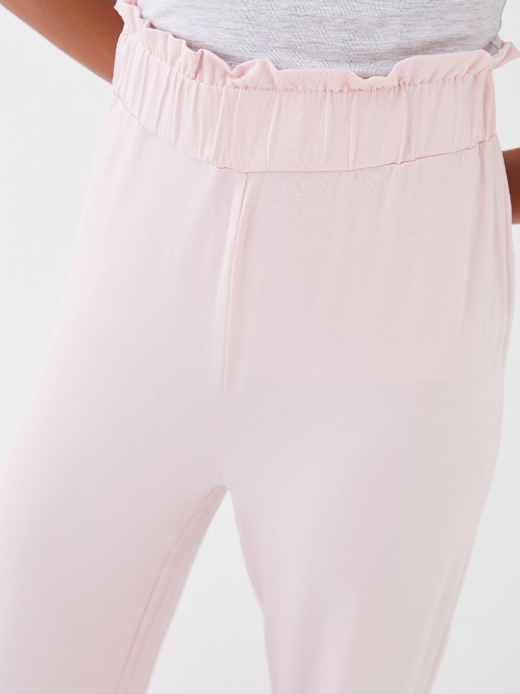 LCW DREAM Pembe Kadın Beli Lastikli Düz  Pijama Altı - 2