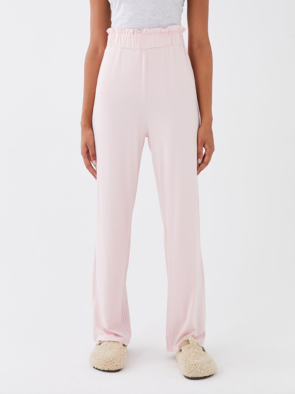 LCW DREAM Pembe Kadın Beli Lastikli Düz  Pijama Altı - 3