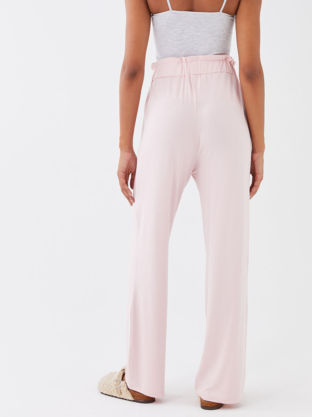 LCW DREAM Pembe Kadın Beli Lastikli Düz  Pijama Altı - 4