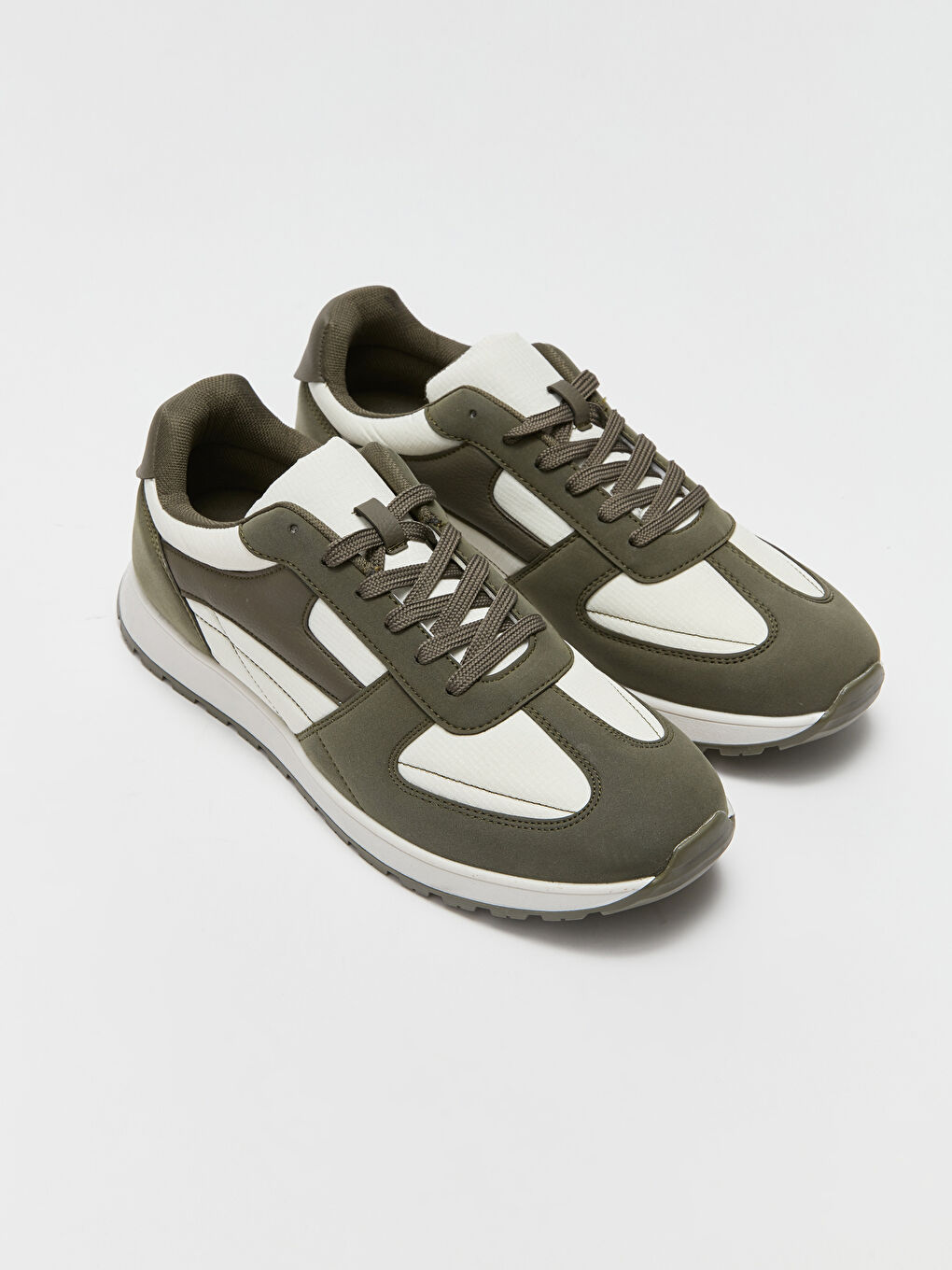 Haki Bağcıklı Erkek Spor Ayakkabı