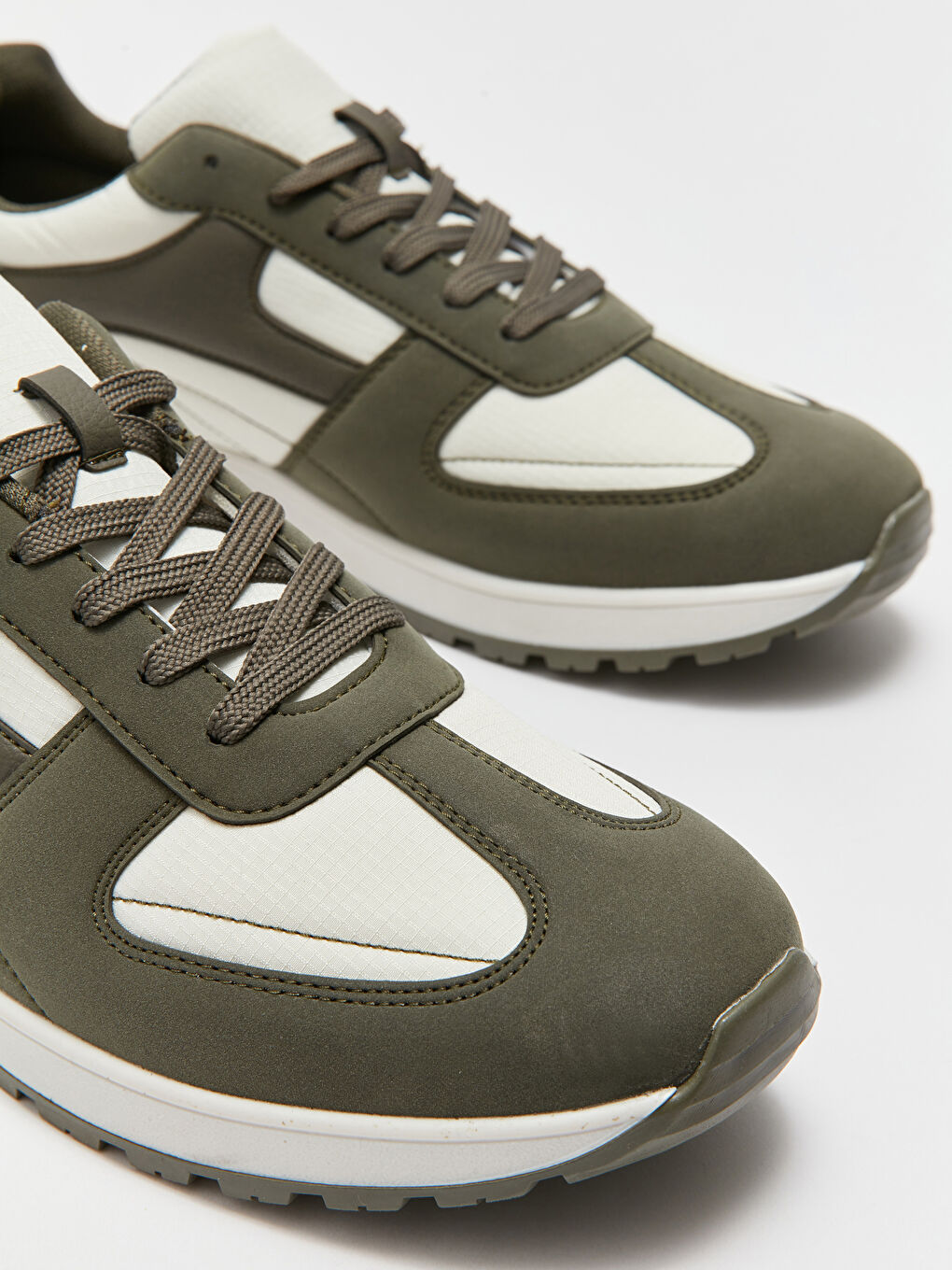 Haki Bağcıklı Erkek Spor Ayakkabı-2