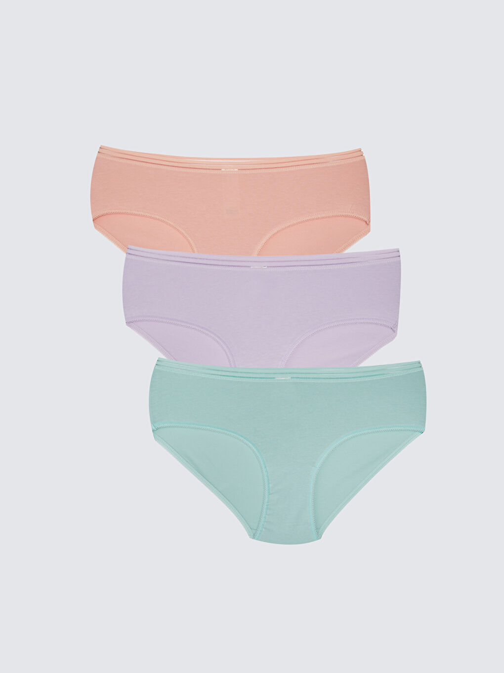 Plain Hipster Knickers 3-Pack