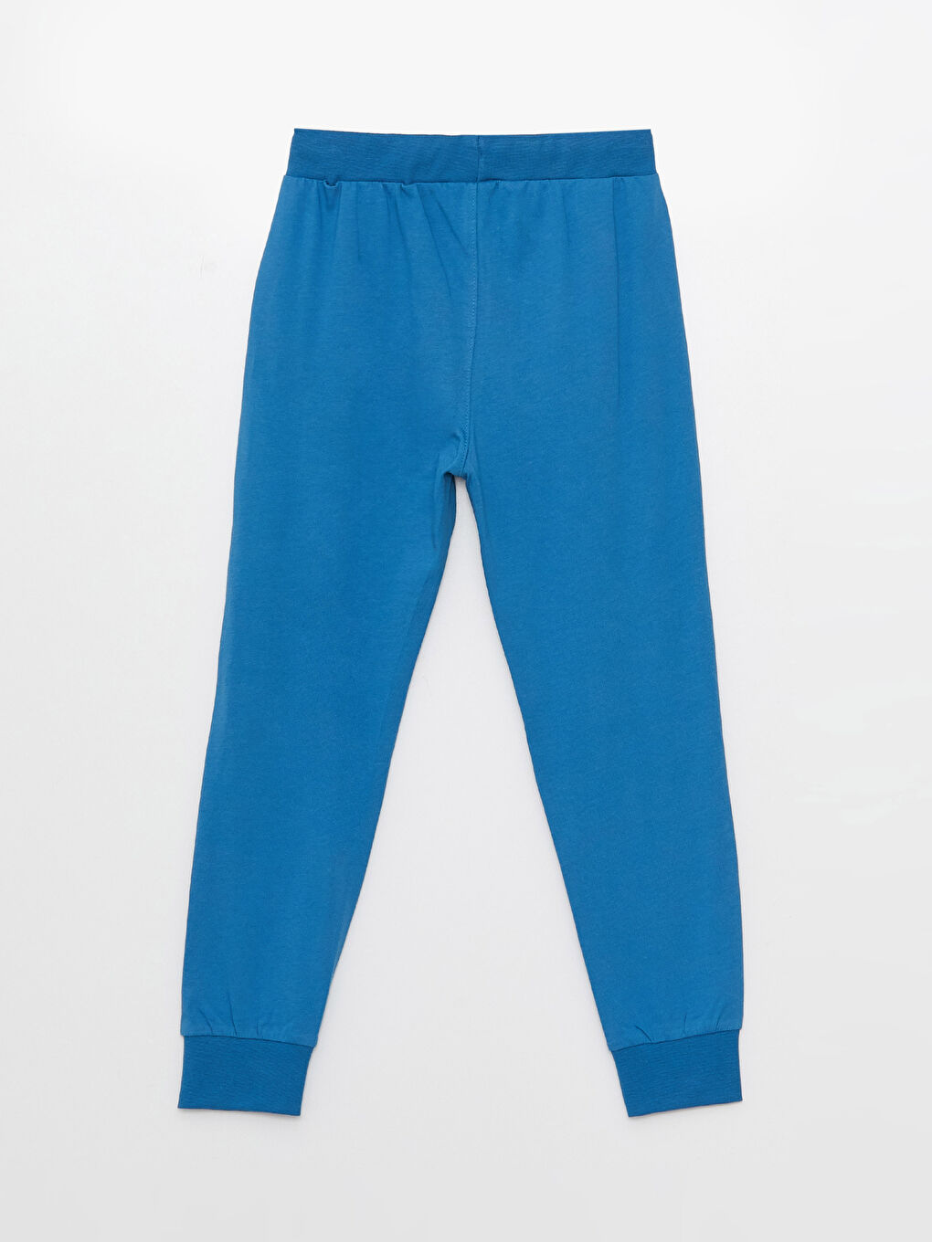 Mavi Beli Lastikli Baskılı Erkek Çocuk Jogger Eşofman Altı-1