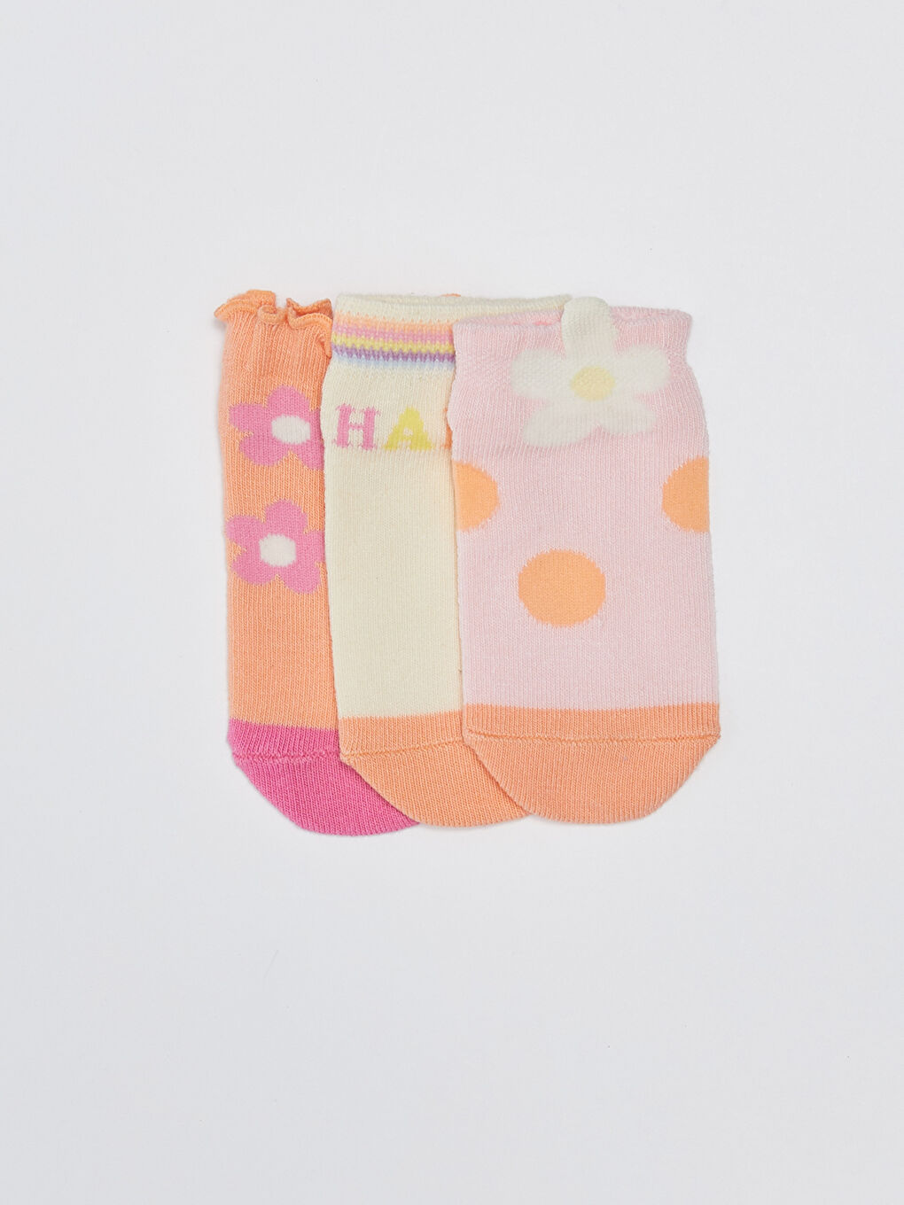 Printed Baby Girls' Ankle Socks 3-Pack-1