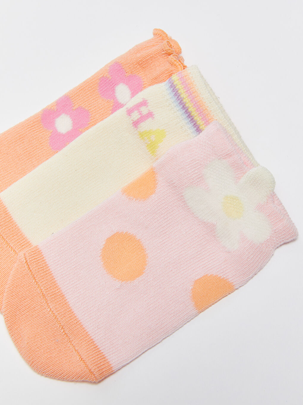 Printed Baby Girls' Ankle Socks 3-Pack-2