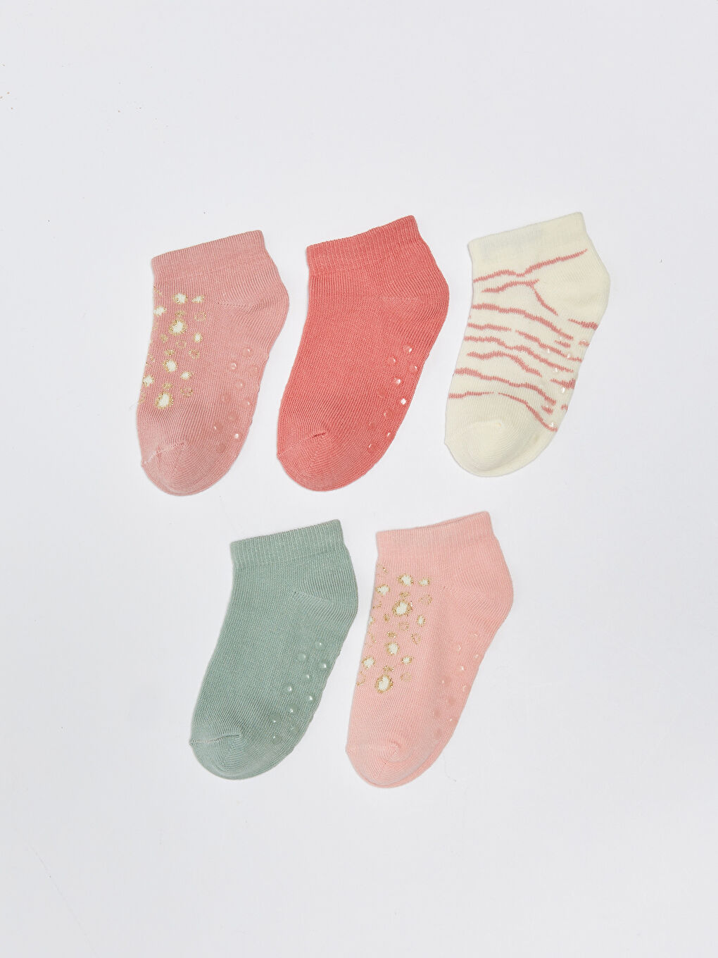 Chaussettes d'entraînement À motifs pour Filles Bébé Lot de 5 pièces