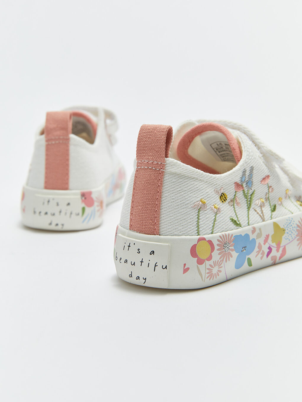 Κεντημένα Αθλητικά Παπούτσια με Βέλκρο για Κορίτσια-4