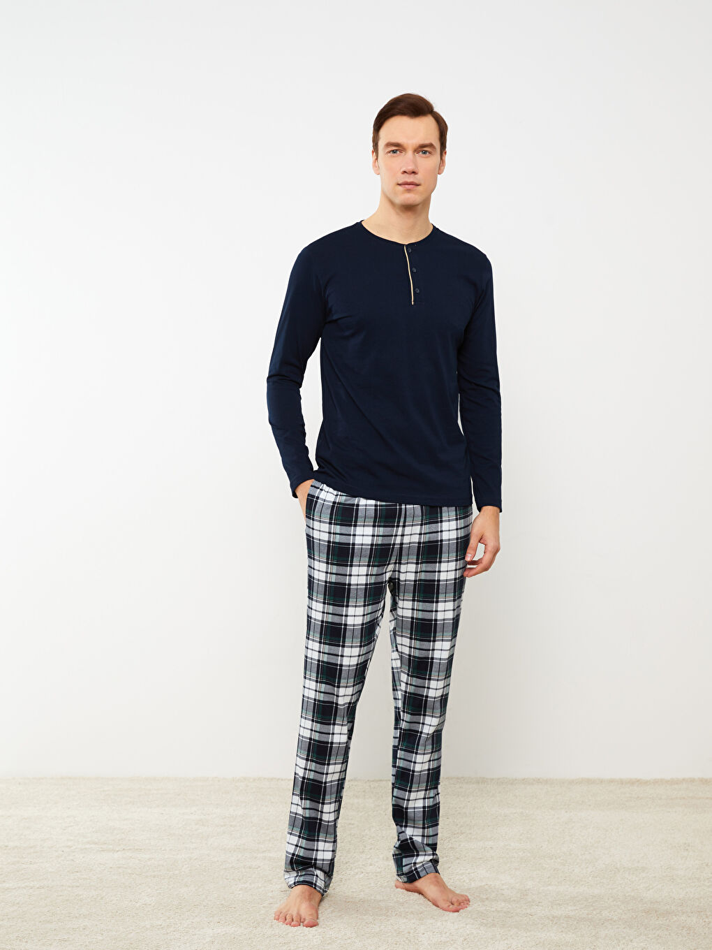 Set de Pijama Pentru Bărbați, Croială Standard-1