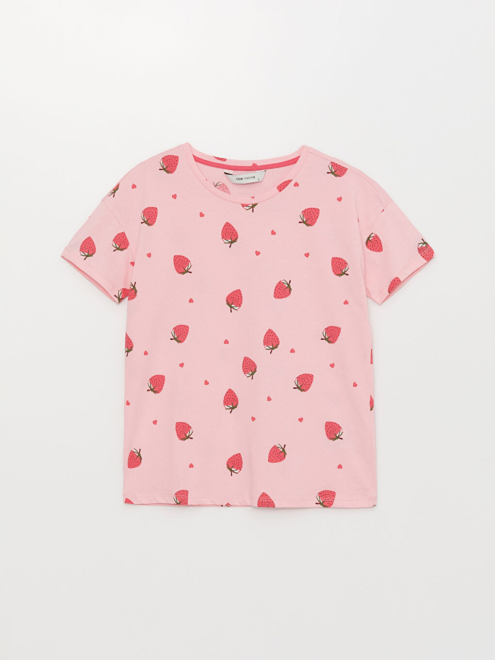 Crew Neck Printed Short Sleeve Women's Pyjama Set-5