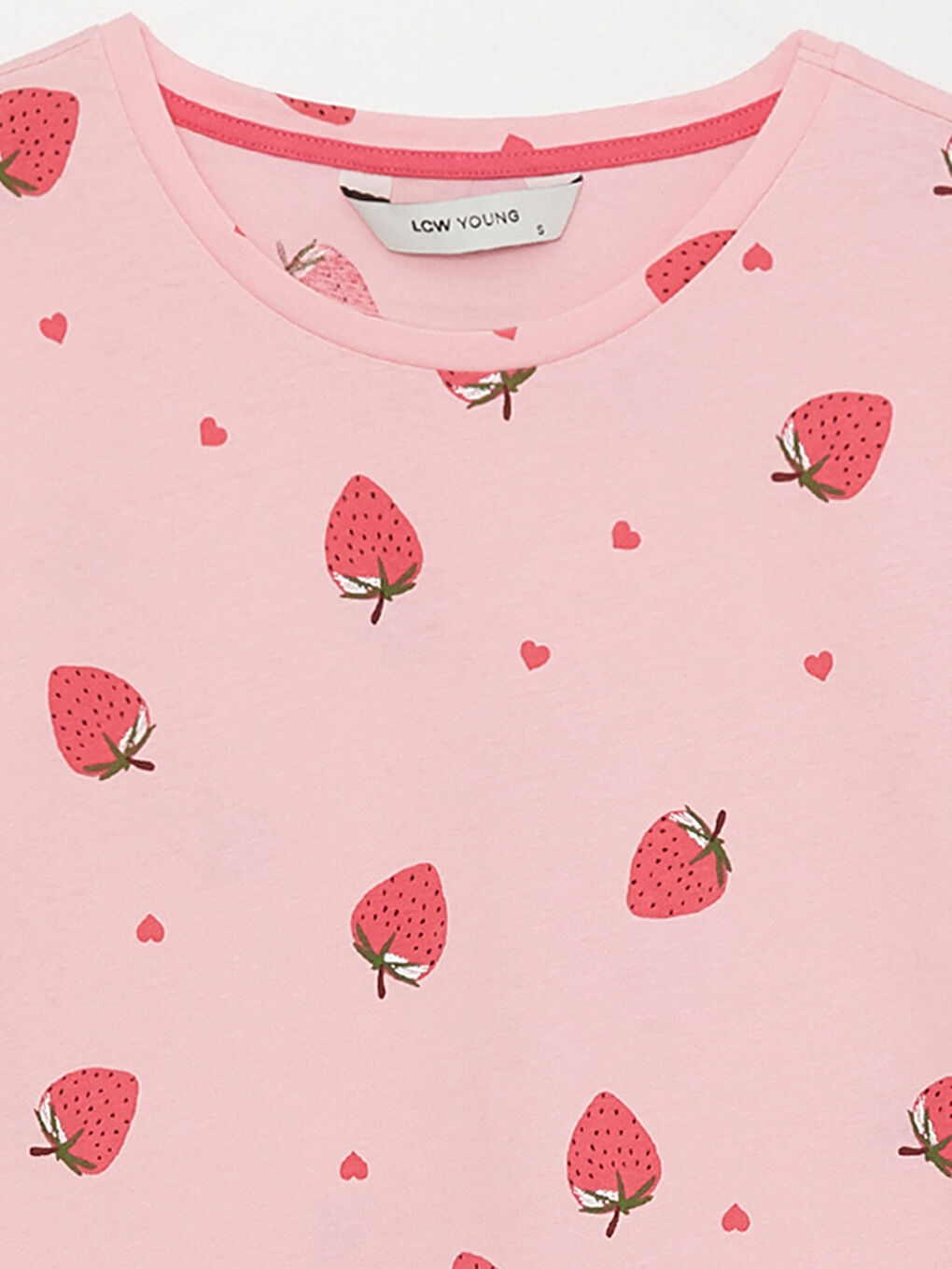 Crew Neck Printed Short Sleeve Women's Pyjama Set-7