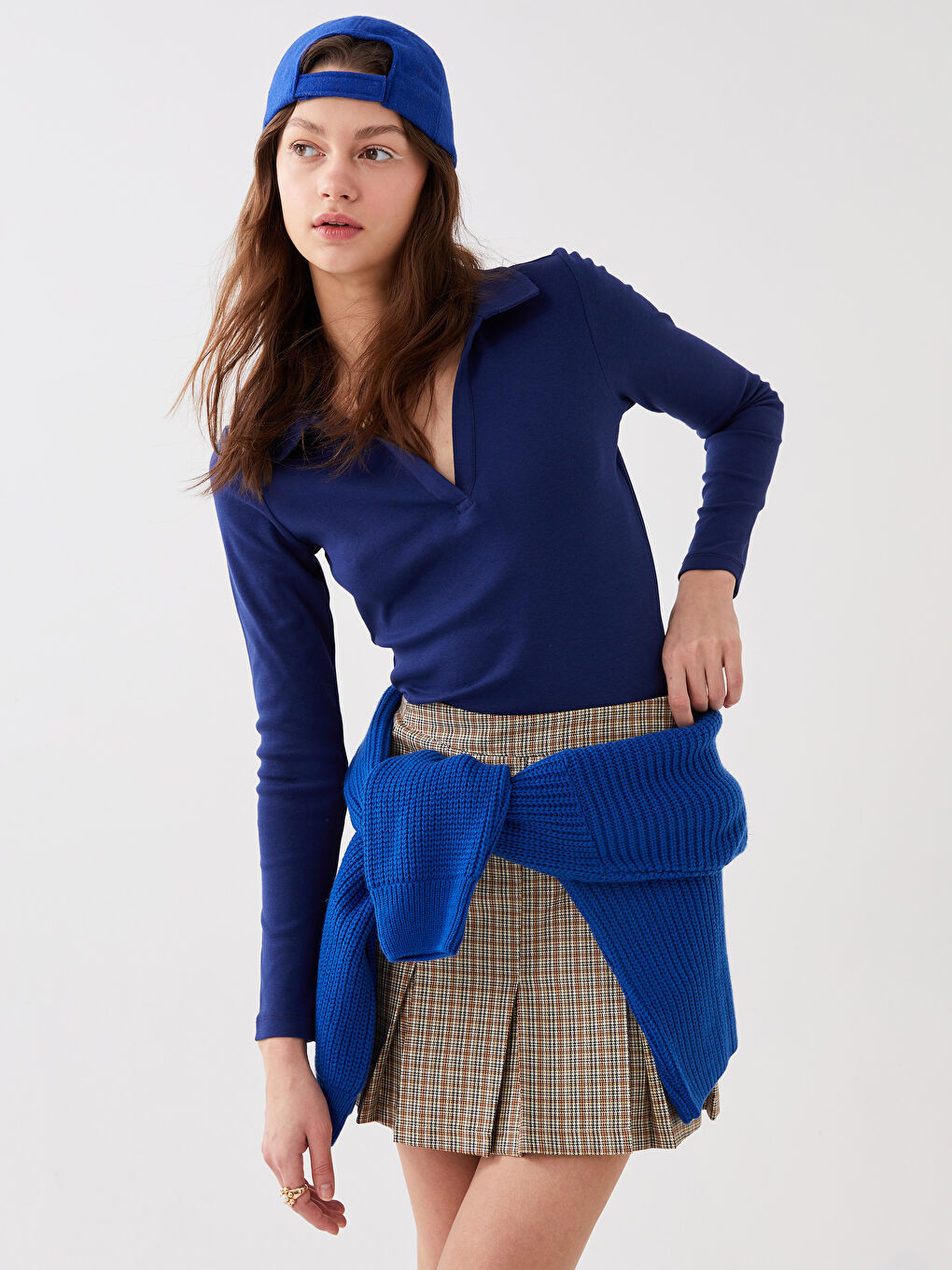 ქალებისთვის გოლფის გრძელმკლავიანი მაისური-1