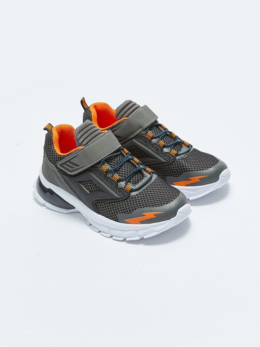 Antrasit Cırt Cırtlı Erkek Çocuk Spor Ayakkabı