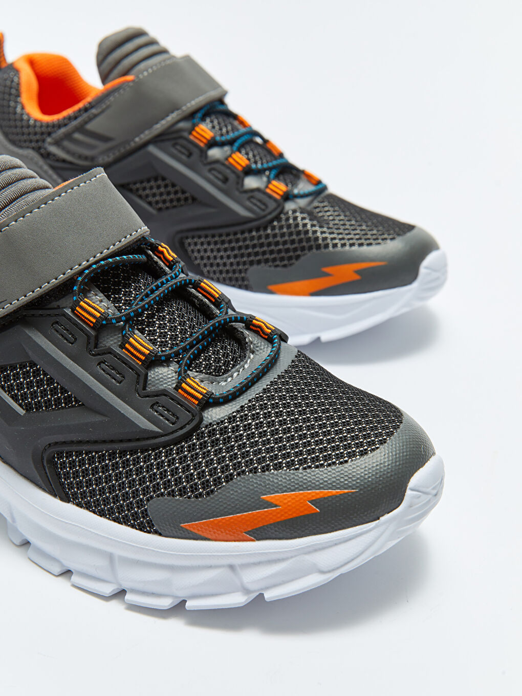 Antrasit Cırt Cırtlı Erkek Çocuk Spor Ayakkabı-2