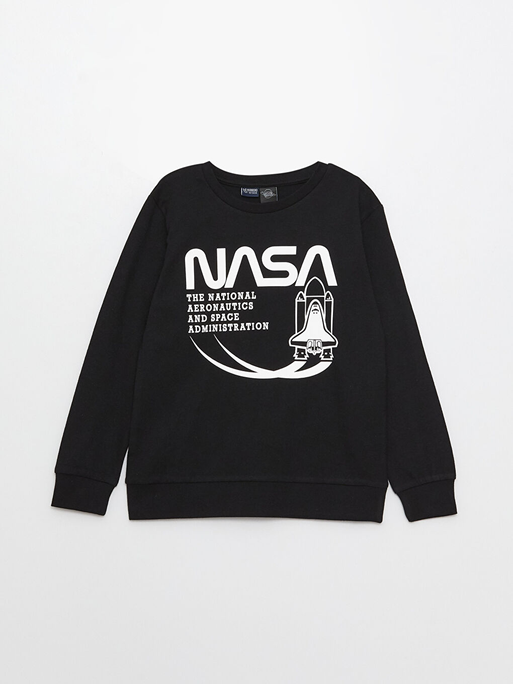 Crew Neck Nasa Printed Long Sleeve Boy T-Shirt and Sweatpants -S35734Z4-CVL