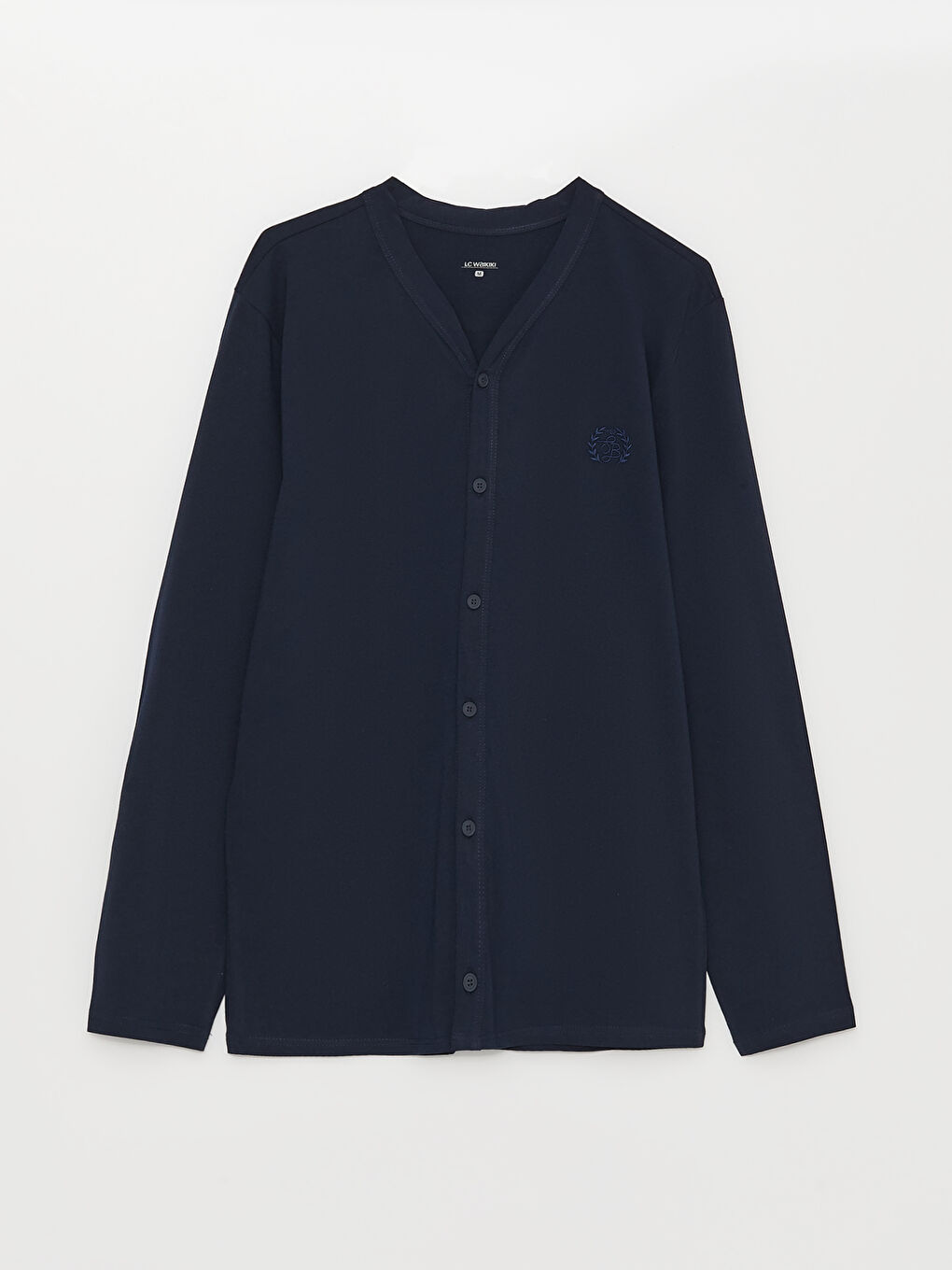 Lacivert Standart Kalıp Erkek Pijama Takımı-6