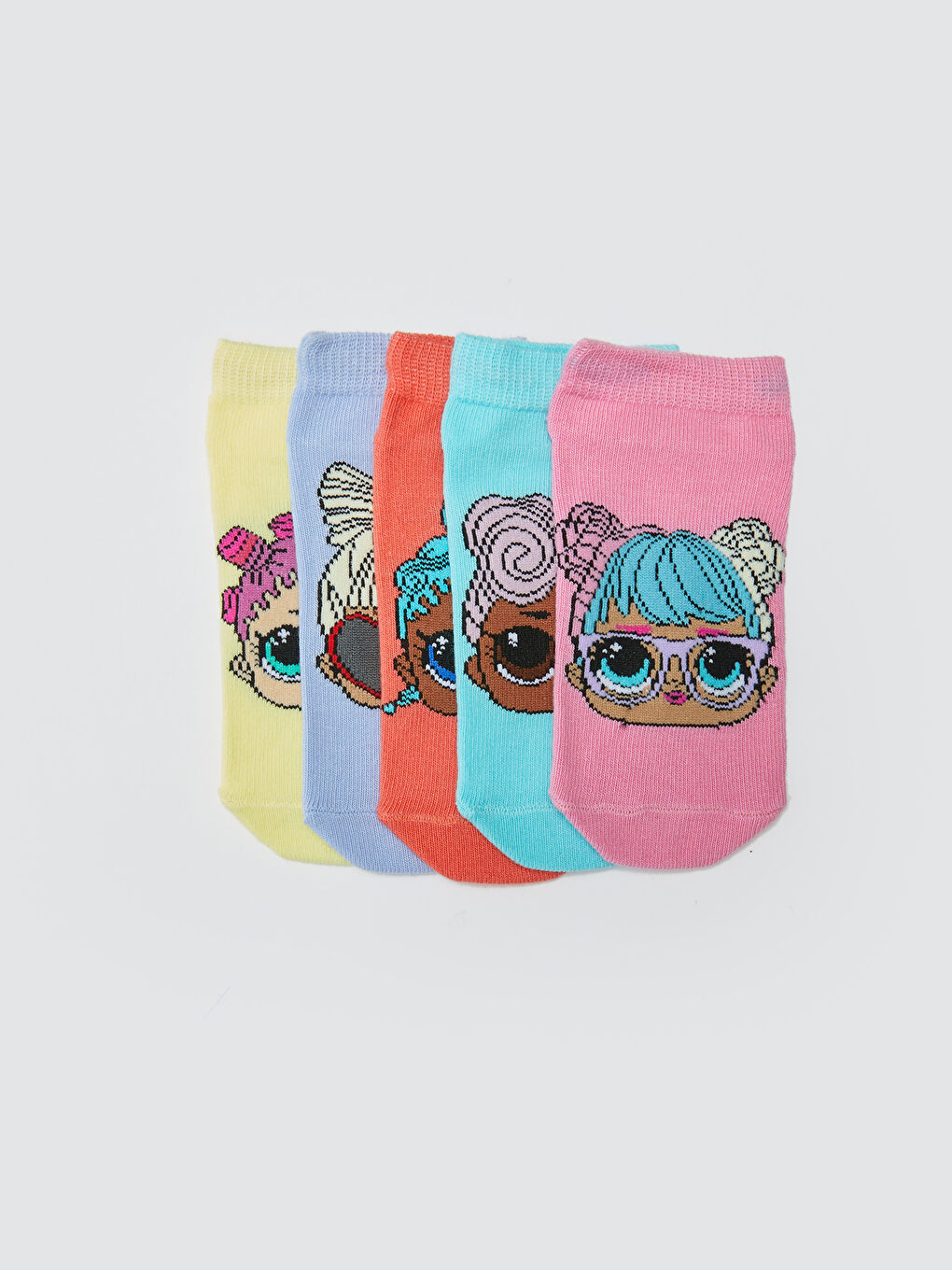 LCW Kids LOL Surprise OMG Licensed Girl's Booties Socks 5