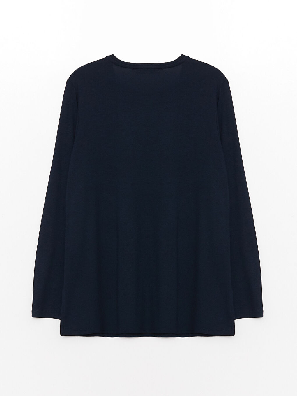 Crew Neck Patterned Long Sleeve Women's Blouse-6