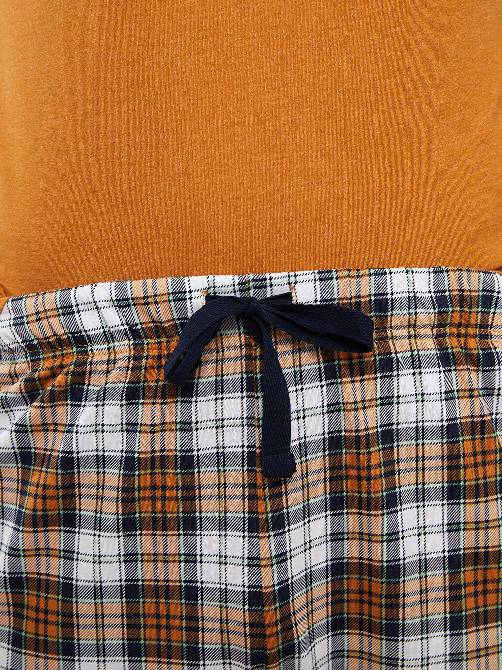 Regular Fit Plaid Men's Pyjama Set -S35789Z8-LUG