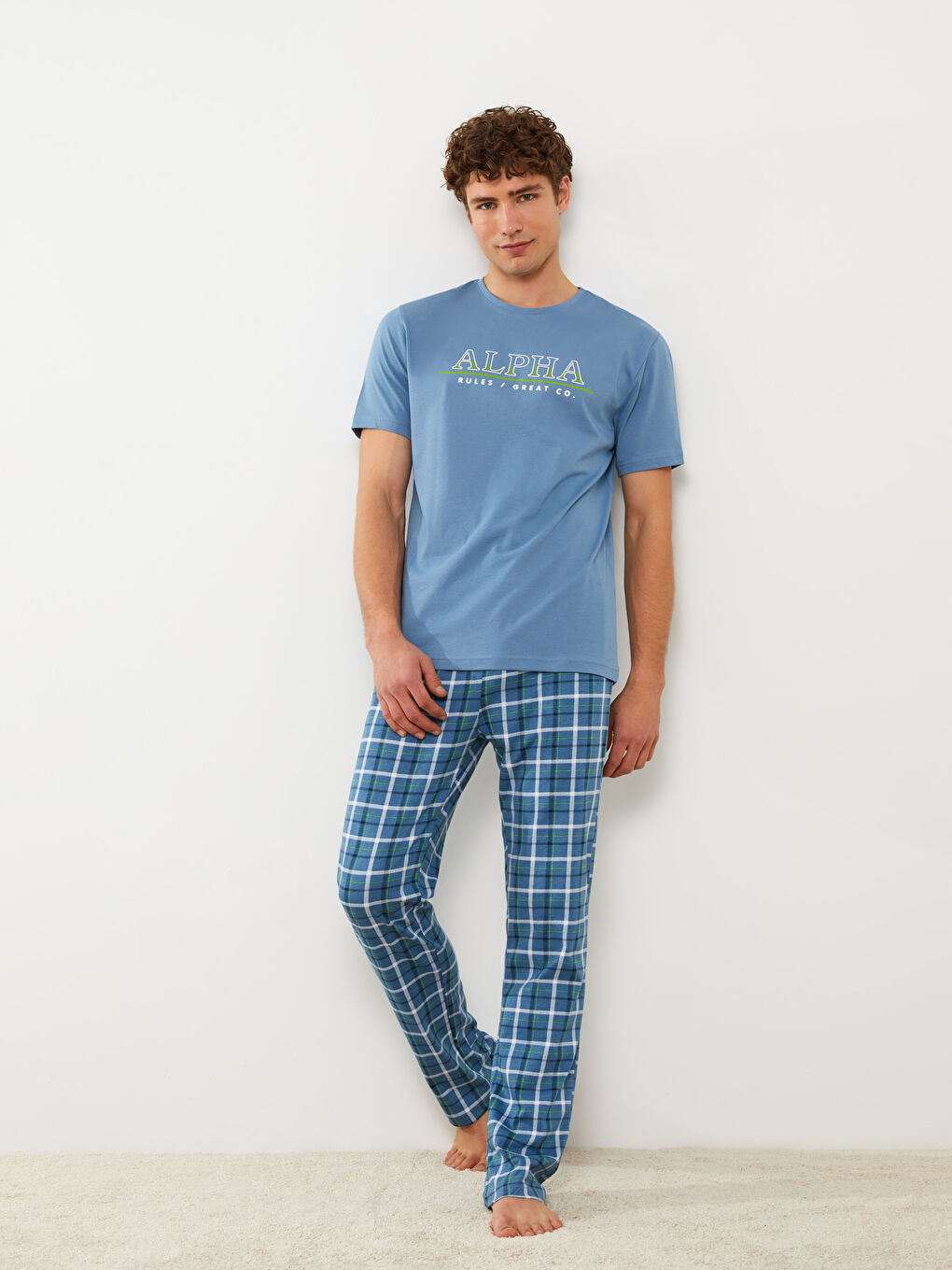 Standard Fit Men's Pajama Set -S35792Z8-LQQ