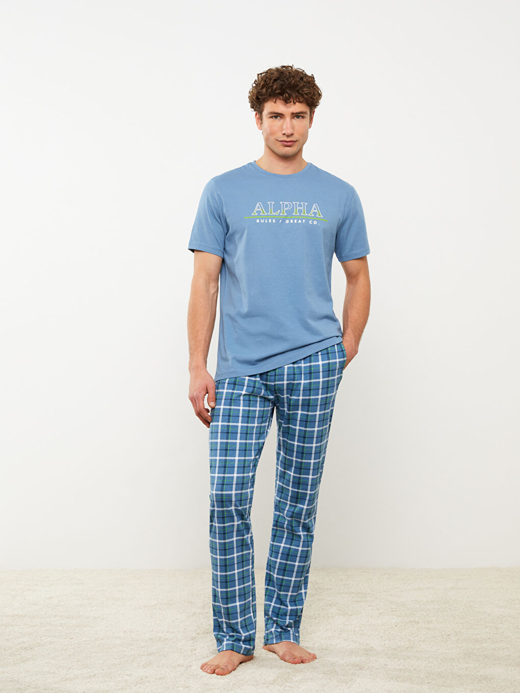 Standard Fit Men's Pajama Set -S35792Z8-LQQ