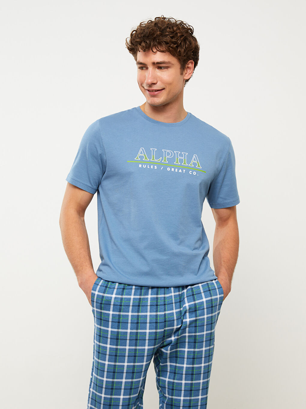 Standard Fit Men's Pajama Set -S35792Z8-LQQ