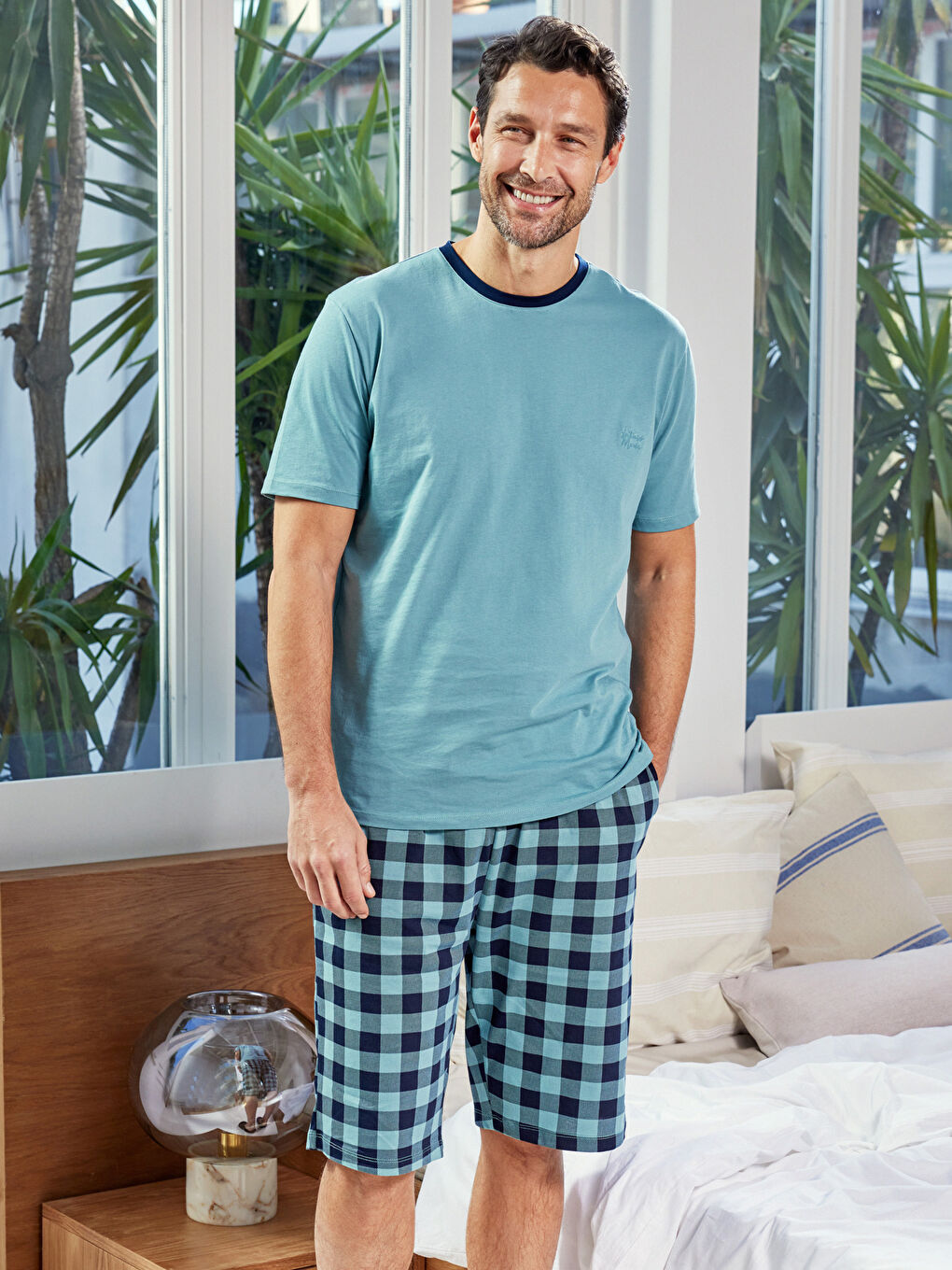 Regular Fit Men's Short Pyjama Set