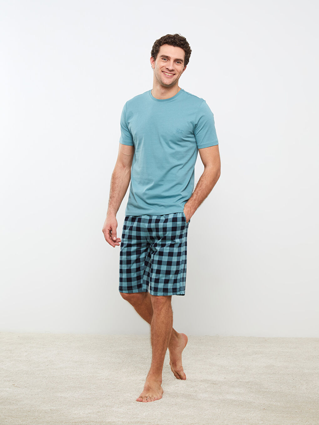 Regular Fit Men's Short Pyjama Set-4