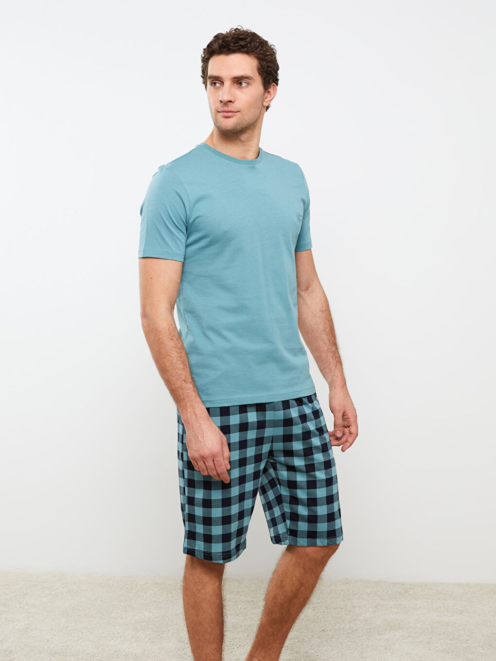 Regular Fit Men's Short Pyjama Set-5