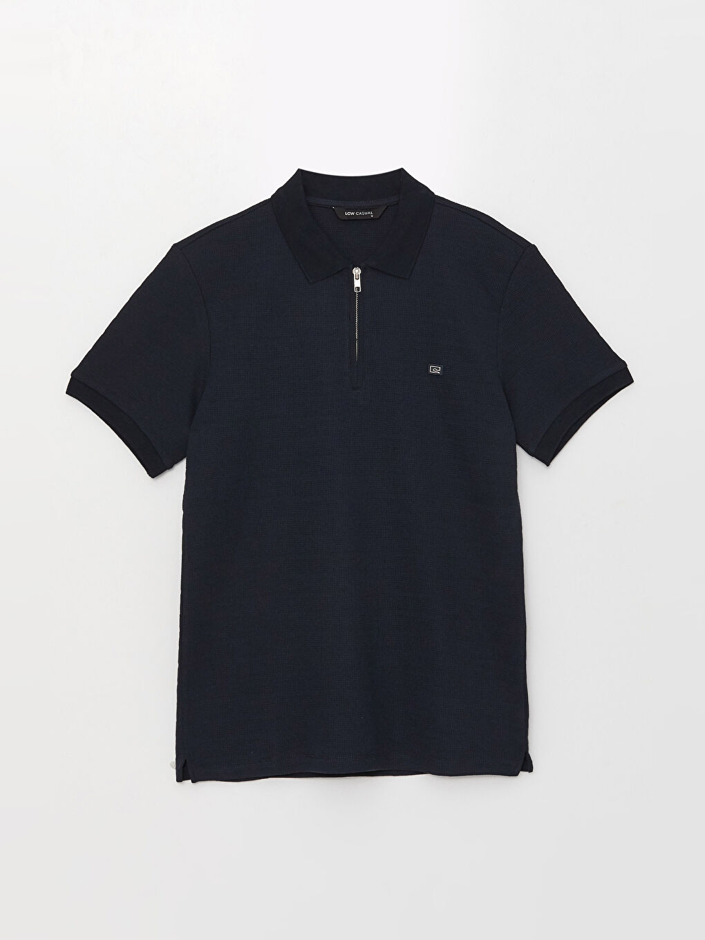 Lacivert Polo Yaka Kısa Kollu Erkek Tişört-5