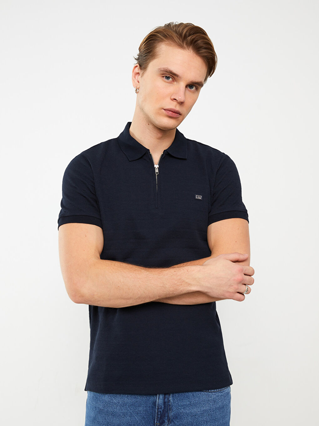 XSIDE Polo Neck Short Sleeve Men's T-Shirt -S35795Z8-RFD