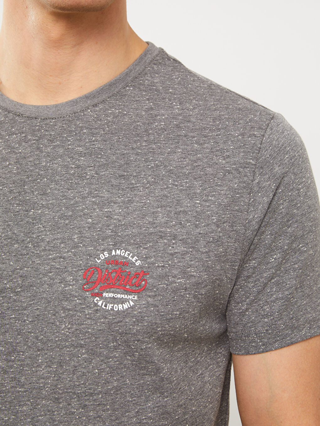 Gri Standart Kalıp Erkek Şortlu Pijama Takımı-3