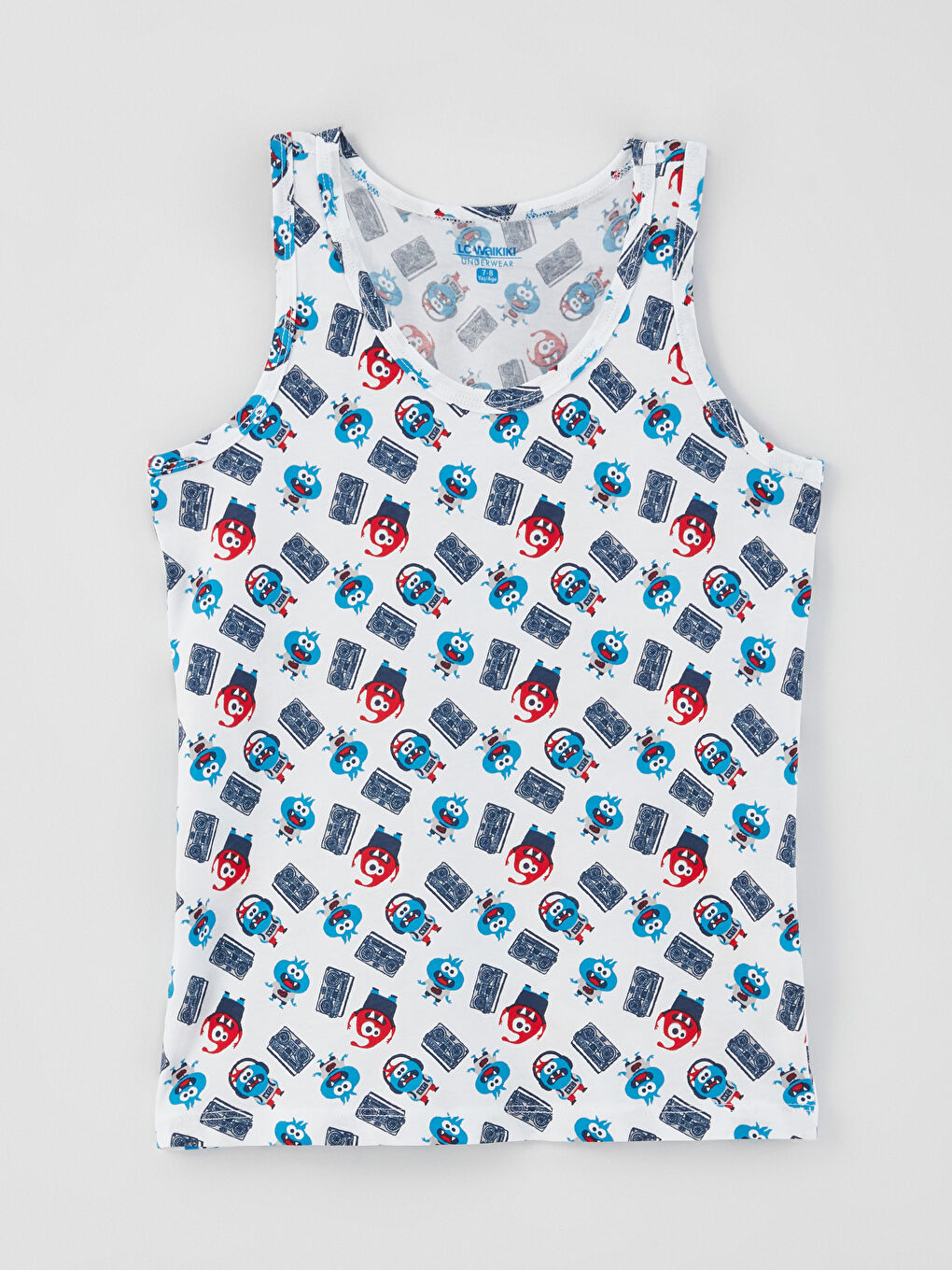 Майка для мальчиков из хлопка с круглым вырезом, 2 упаковки-1