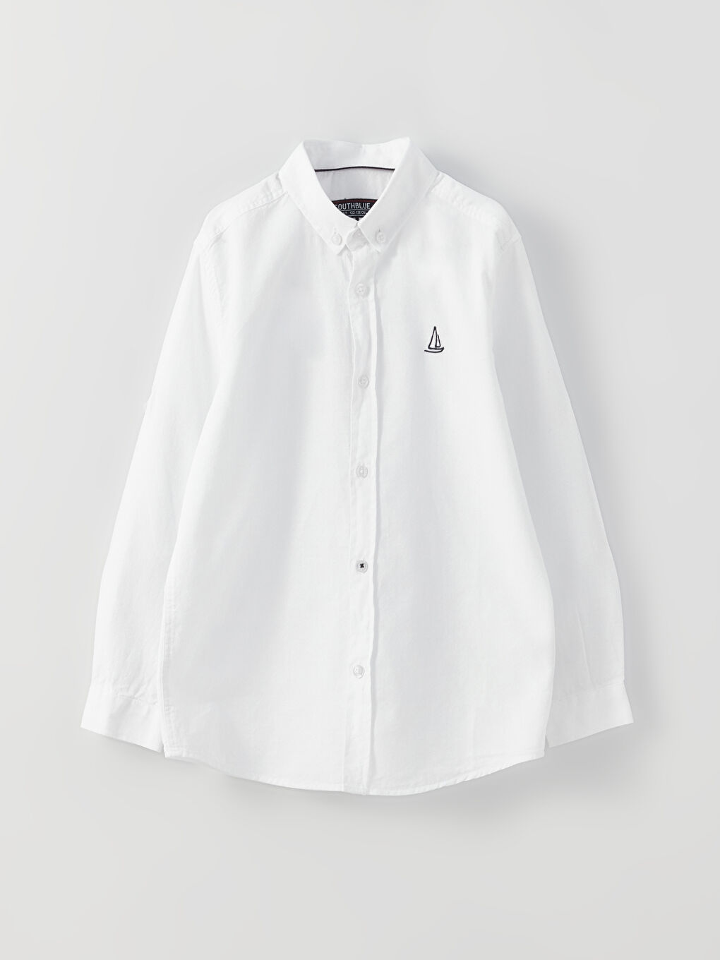 قميص أولاد كم طويل بتفاصيل تطريز