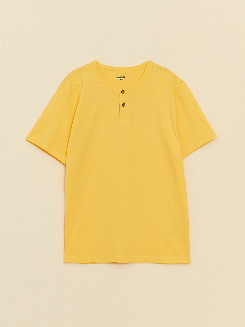 Sarı Standart Kalıp Erkek Pijama Takımı-6